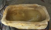 Νιπτήρες από Φυσική Πέτρα Petrified Brown Α